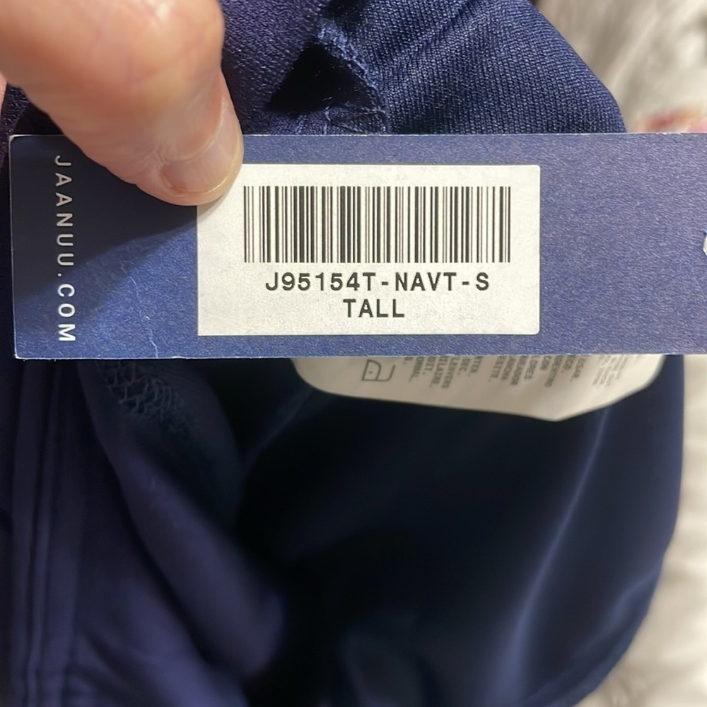 Jaanuu NWT Scrub Navy Legging Pants Size Small Tall - Picture 5 of 13